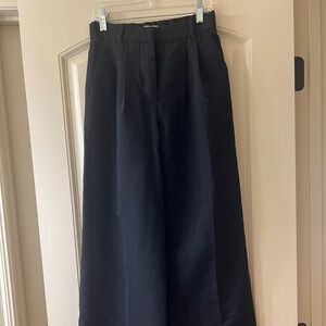 Abercrombie Sloane Pants Wide Leg Black, 25 Size
